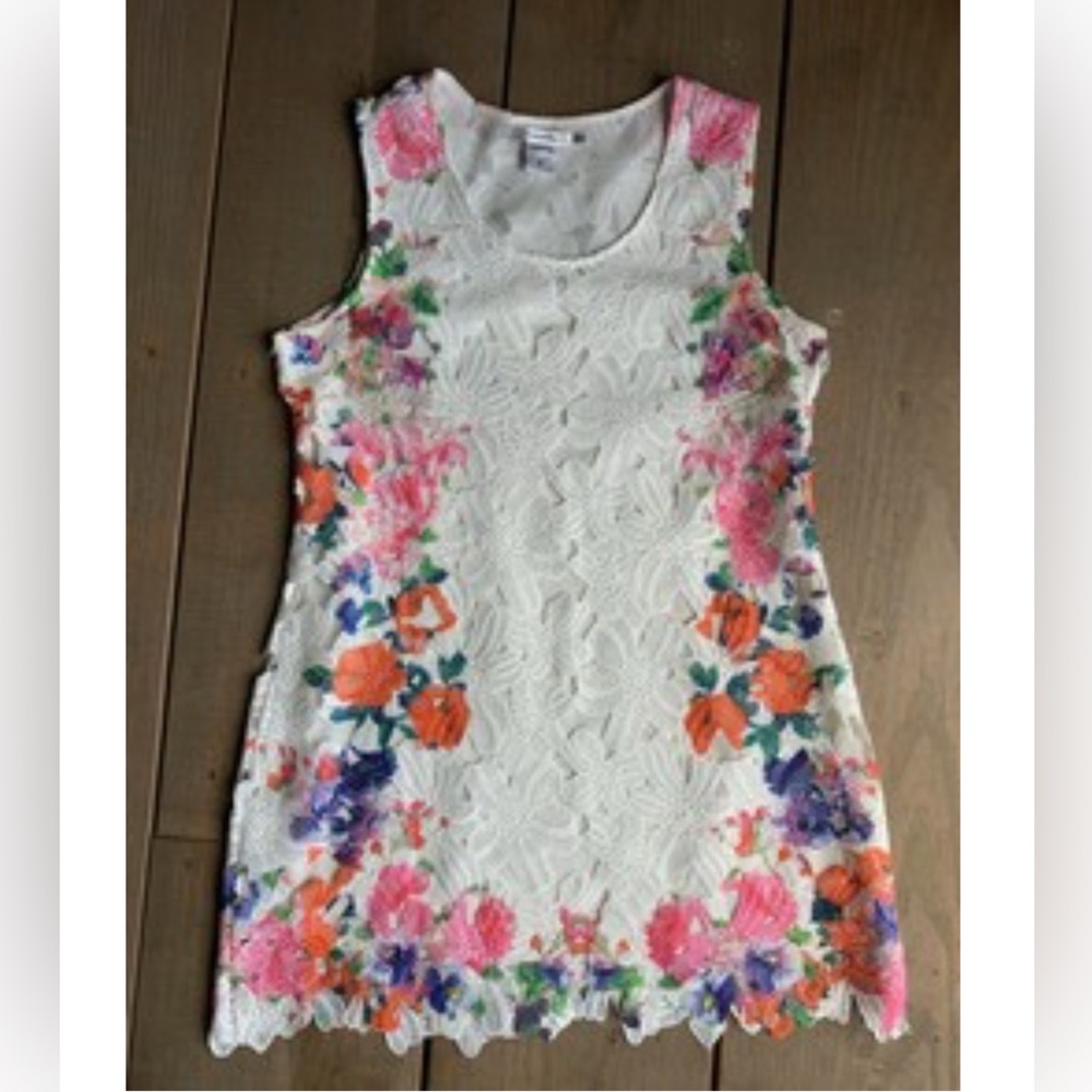 Floral Lace Sleeveless Dress - Picture 3 of 3